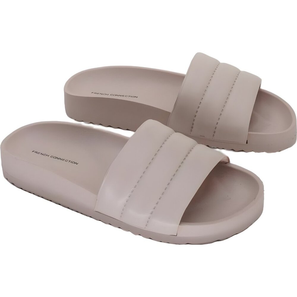 French Connection Blush Pink Slide Sandals - Picture 4 of 6
